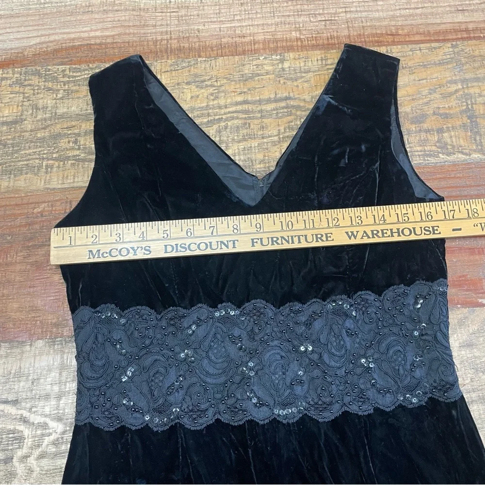 Z. CAVARICCI women’s 10 velvet sheer sleeveless whimsigoth - Picture 5 of 10